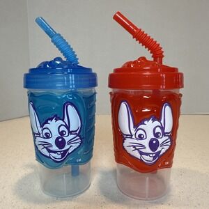 Lot Of 2 Chuck E Cheese Limited Edition Official Party Celebrate Silhouette Cups
